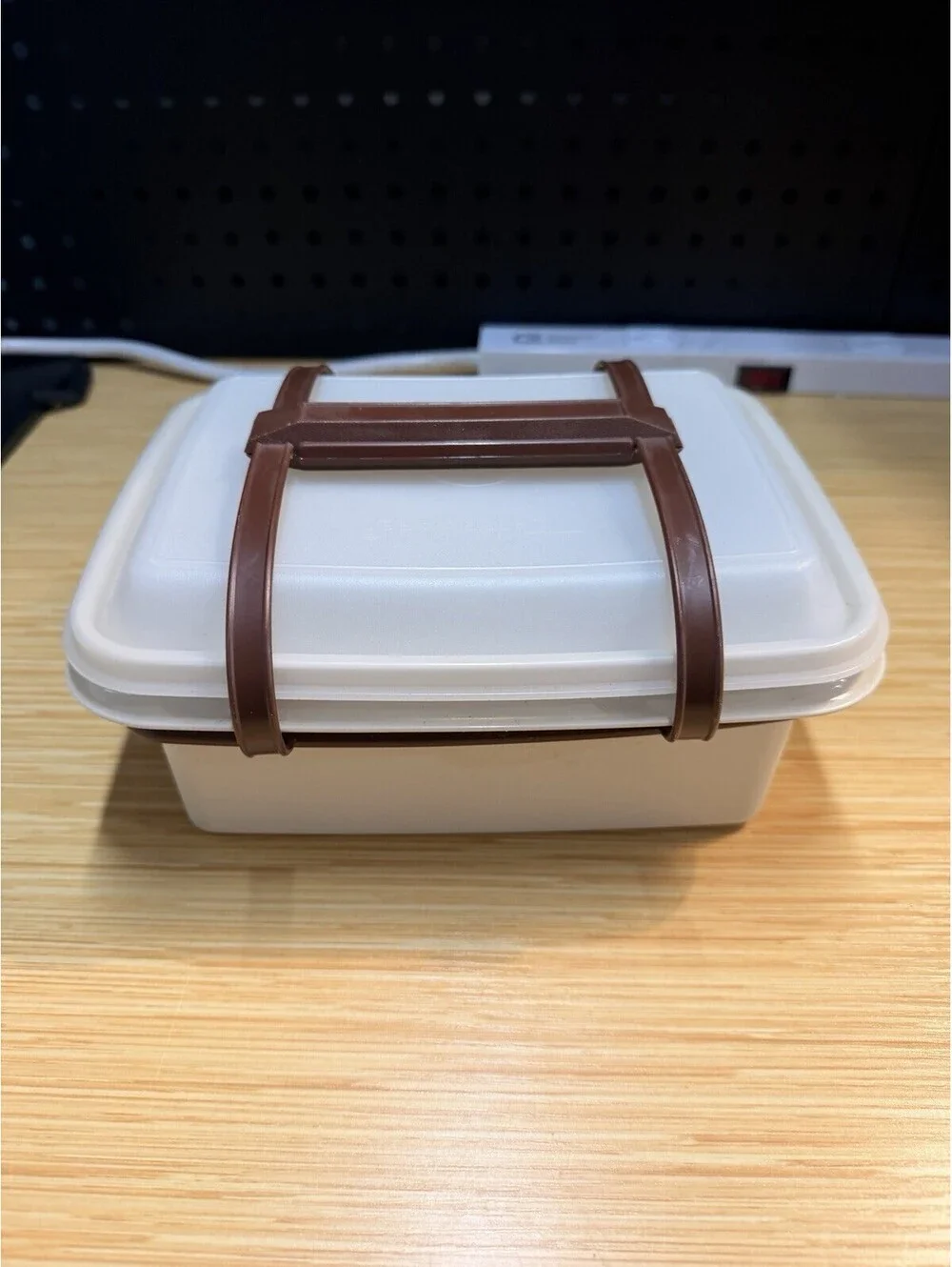 Vintage Tupperware Pak N Carry Lunch Box Carrying Case Handles Food Complete *